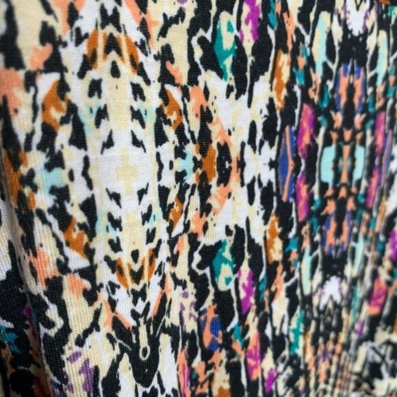 Mudd Maxi Dress XS Black Multicolor Print Sleeveless Casual Boho Sundress - Picture 7 of 9